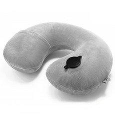 DM 航空氣墊睡眠頸枕, 淺灰色
