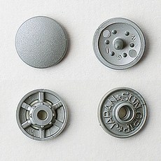 썬그립 플라스틱 T 단추 세트 13mm, 실버, 20세트