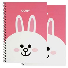 라인프렌즈 연습장, 코니, 2개입