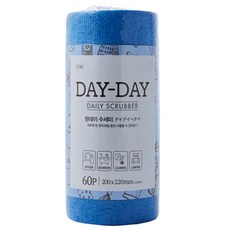 락앤락 DAYDAY 수세미 롤형 BLU P-1389, 60개입, 1개