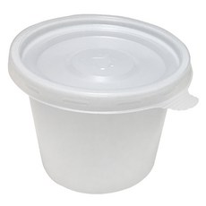 투고팩 AJ다용도컵 3-1호 백색 75파이 + 뚜껑 세트, 1개, 50개