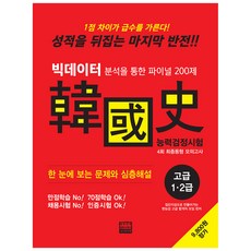 韓國史能力鑑定考試 高級(1 2級) 4回最終模擬考:透過大數據分析的最終200題, 藍色教育
