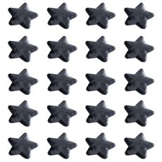 Tina野餐天鵝絨星星裝飾配件, 灰色的, 20件