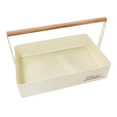 鄉村風廚房手提籃, 象牙白, 1個