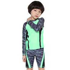 쿠기 남아용 래쉬가드 수영복 3종세트 KB-K710