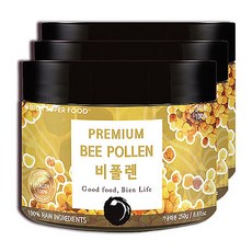 비엔슈퍼푸드 스페인 비폴렌 벌화분 꿀, 250g, 3개
