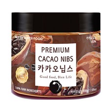 비엔슈퍼푸드 벨기에 바리칼레바우트 프리미엄 로스팅 카카오닙스, 200g, 1개