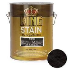 노루페인트 킹스테인 방충도료 흑단 3.5L, 1개