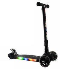 Mikou LED折疊滑板車, 黑色