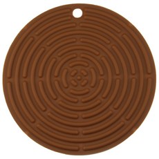 이코디 서클 스크류 냄비받침, 브라운, 1개