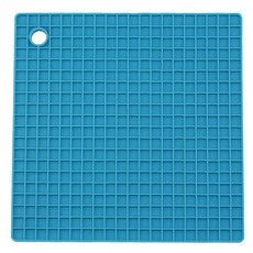 이코디 그리드 엠보 냄비받침, 인디고, 1개