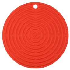 이코디 서클 스크류 냄비받침, 레드, 1개