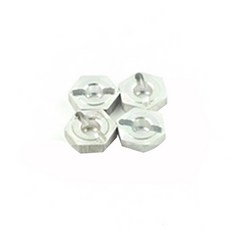 River Hobby複製品1/10 Wheel HUB AL Option Upgrade RC車輪輪轂 RVH10918, 單色, 4件