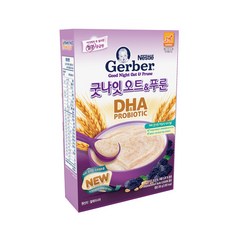 거버 굿나잇 오트 앤 푸룬 영유아 이유식 8개월부터 250g, 오트+푸룬 혼합맛, 1개