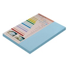 종이문화 친환경색지 레인보우카드 No.16 스카이블루, A4, 50개