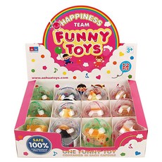 餅乾娃娃扭蛋玩具 12入, 混色