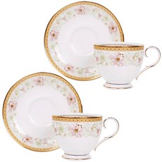 Noritake Blooming Splendor 咖啡杯 + 碟子套組 2 4892, 混色, 1套