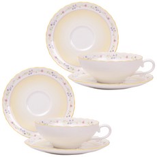 Noritake Zenflower茶杯+碟子2件套4620, 混色, 2組