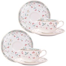 Noritake Hanasarasa 咖啡杯 + 碟子 2 組 4409, 混色, 2組