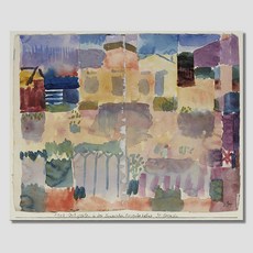 LAMINA 藝術與收藏 Paul Klee 系列傑作 024 突尼斯附近的聖日耳曼花園