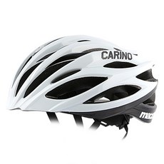 맥백 카리노 유광 자전거 헬멧 WIDE, 화이트 + 블랙, 1개