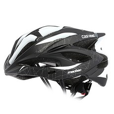 macbac 自行車用安全帽, 黑+白