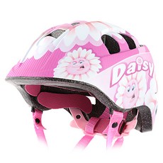 macbac 孩童用花圖案自行車安全帽, 粉色的