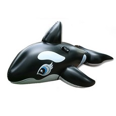 INTEX 充氣坐騎 大黑鯨款, 混色, 1個