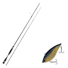 Aomax Neo Black旋轉式擬餌竿 S-702ML+Damiki Beetle 70硬餌擬餌 230H BLACK GOLD, 1套