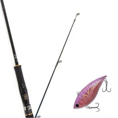 Won Da Avalon捲線器擬餌釣竿 702M+Damiki Beatle 70硬餌擬餌 228H SPINE ILLUSION, 1套