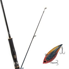 Won Da Avalon捲線器擬餌釣竿 702M+Damiki Beatle 70硬餌擬餌 216H APACHE, 1套