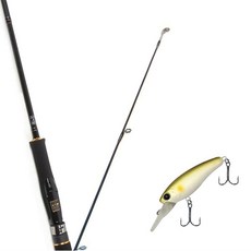 Won Da Avalon捲線器擬餌釣竿 602M+Damiki Sammy 70硬餌擬餌 005 AYU, 1套