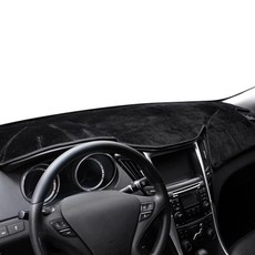 DIACOAT GT Global 頂級絲絨 SEBS 防滑儀錶板避光墊 黑色底座 黑色縫線, 現代, New Genesis 2014年後 無中置喇叭 無HUD