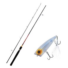 APIS Firestorm 鱸魚路亞釣竿 S662ML + Damiki D-Pop 70 硬餌路亞 269T ORANGE SPOT PEARL, 1套