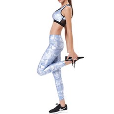 Soleil 瑜珈印花背心+長褲套裝