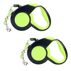 아리코 Dr.Mini 반려동물 반사광 자동로프 2p, 그린