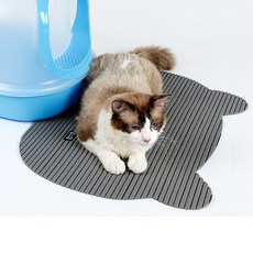 아리코 Dr.Mini 고양이 튀김방지 매트, 그레이, 1개