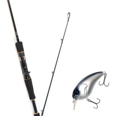 Won Da Avalon水滴輪擬餌釣竿 632M+Damiki Brut 70硬體擬餌 319H CYBER PURPLE, 1套