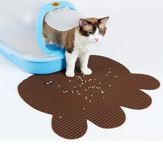 아리코 Dr.Mini 고양이 튀김방지 매트, 브라운, 1개