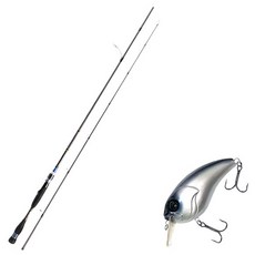 Aomax Neo Black旋轉式擬餌釣竿 S-662ML+Damiki Brut 70硬餌擬餌 319H CYBER PURPLE, 1套