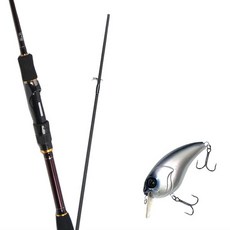 Won Da Besta捲線器擬餌路亞竿 702M+Damiki Brut 70硬餌擬餌 319H CYBER PURPLE, 1套