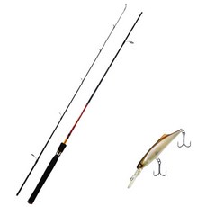 Apice Fire Storm浴缸擬餌竿 S662ML+Damiki So Kill 55硬擬餌 312H PURE PINK, 1套