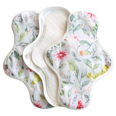 COtton REPUBLIC 空氣摺邊布衛生棉 22cm, 3片, 1個, 小型