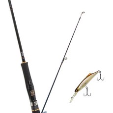 Won Da Avalon捲線器擬餌釣竿 662ML+Damiki SOKILL 55硬餌擬餌 312H 純粉色, 1套