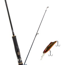 Won Da Avalon捲線器擬餌釣竿 702M+Damiki SOKILL 55硬餌擬餌 316H RED GILL, 1套