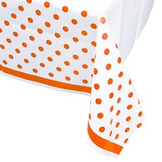 파티팡 오렌지라인도트 테이블보, 1개입, 1개