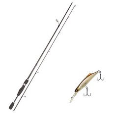 Youngkwu產業Blue Force Starzen擬餌竿 S66ML+Damiki Soskill 55硬體擬餌 312H 純粉色, 1套