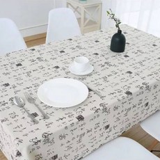 BK 北歐花園風格棉質桌布, 6, 120 x 120 cm