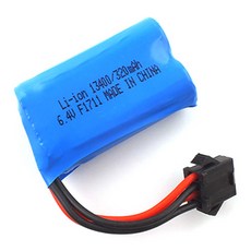 레프리카 PART Crawler 6 x 6 6.4V 320mAh bettery WLT186326 파트 배터리, 혼합 색상, 1개