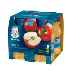 거버 어린이 주스 118ml, 사과, 4개입